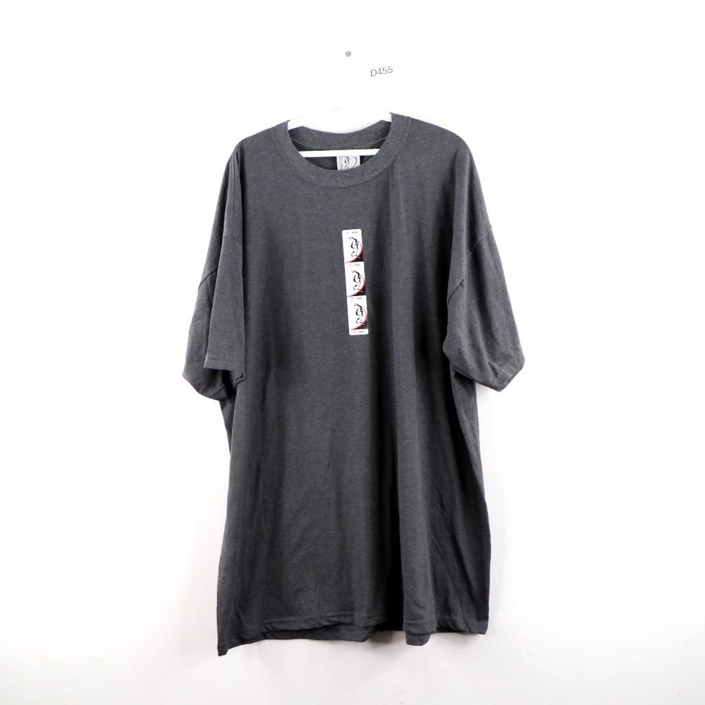 NOS Vintage 90s Streetwear Blank T Shirt Gray